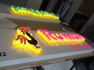 3D Restaurant Signs London