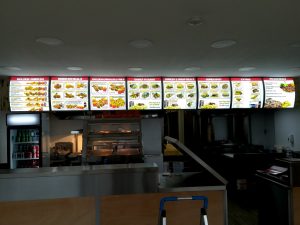 Kebab takeaway Shop Menu Displays