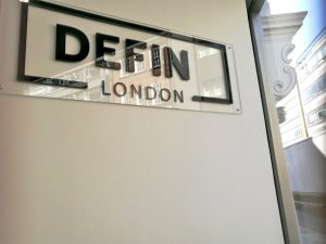 Acrylic Wall Signs Canary Wharf