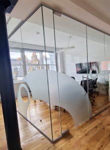 Frosted custom graphics Finchley