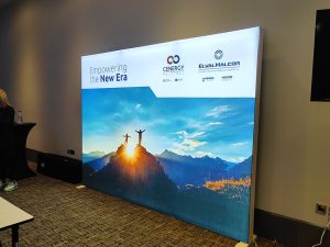 Exhibition Lightbox signs ExCel
