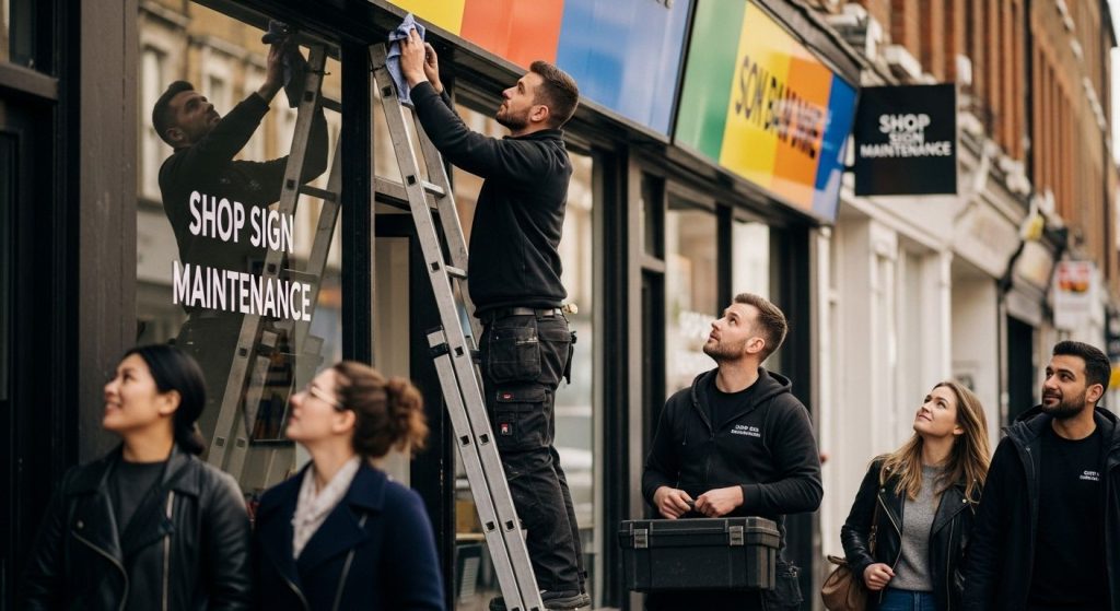 shop sign maintenance