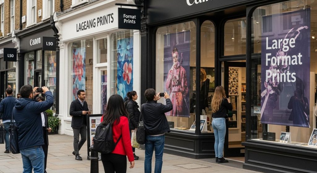 large format prints London street
