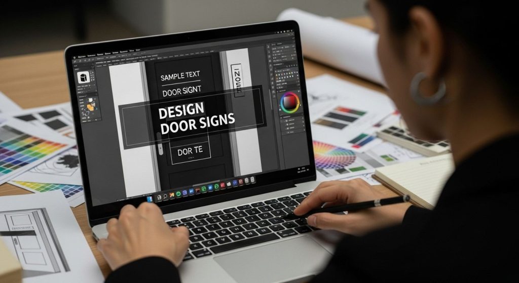 door sign design process