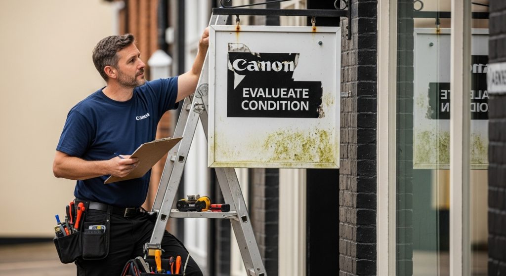 shop sign maintenance