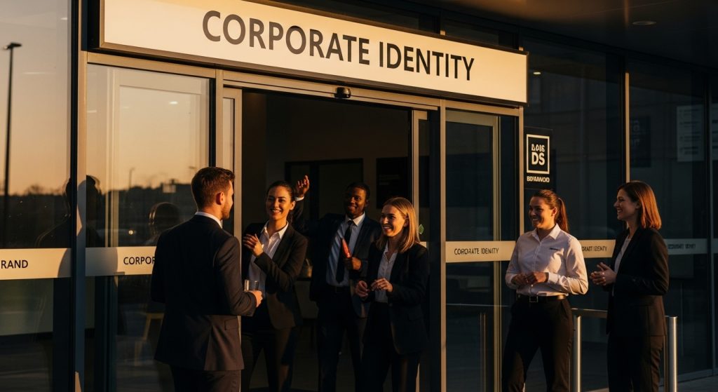corporate identity signage exterior