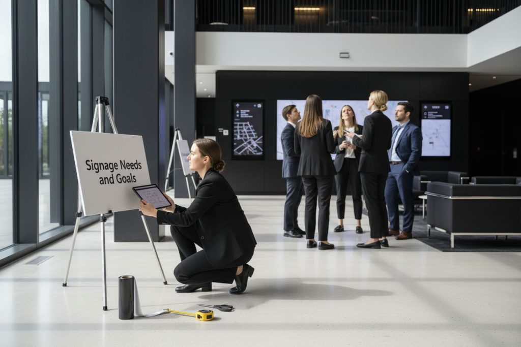 temporary signage event planning