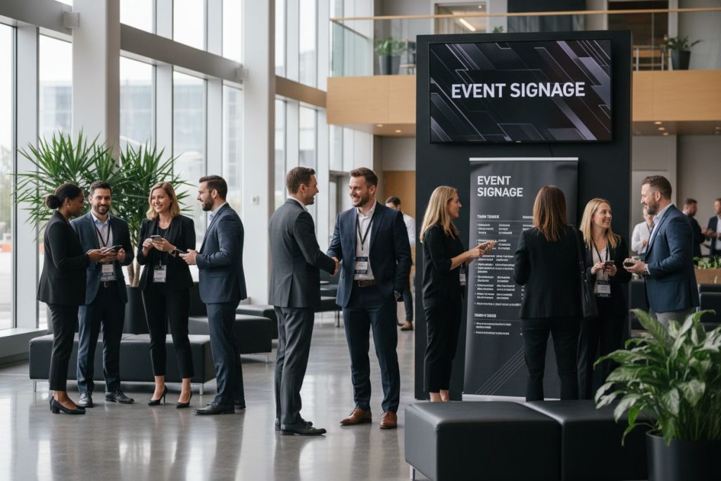networking event signage