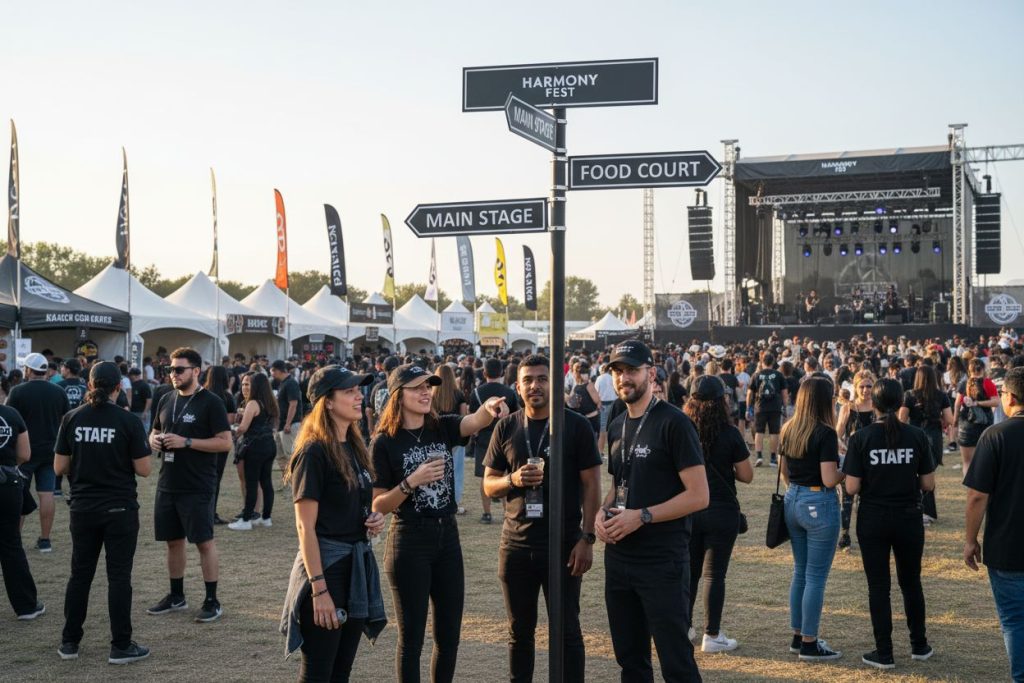 festival signage real-world
