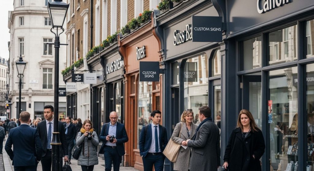 London business custom signs
