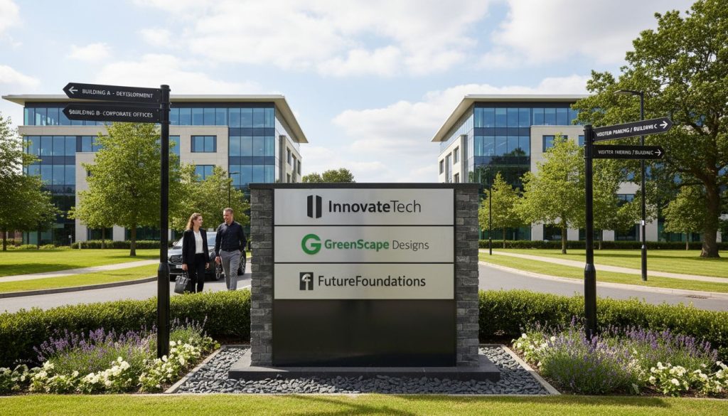 business park signage