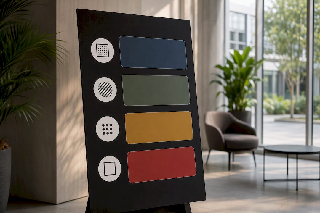 Close-up of legible event display board section